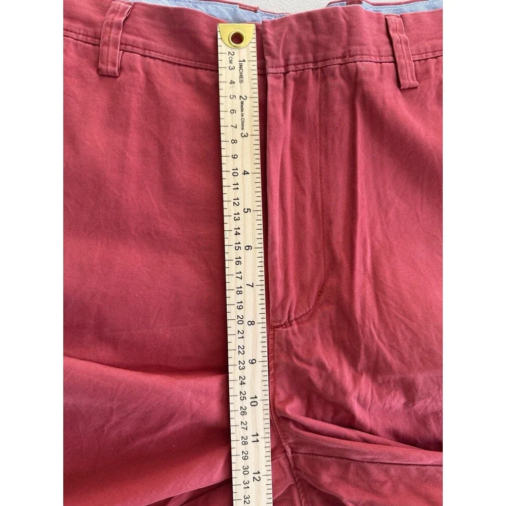 J.Crew Cotton‎ Chino Shorts Men’s Size 35 Red 11” Inseam Summer Preppy